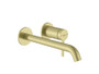 Mezclador monomando empotrable lavabo ona con caño 230mm oro cepillado - Roca