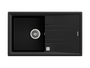 Fregadero de Tegranite+ negro STONE 50 B-TG 1C 1E_MAESTRO cubeta 200mm mueble de 50cm - Teka