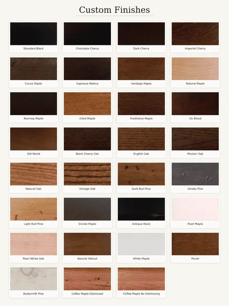 Wood Finish Sample Collection