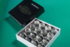 Close-up of the Doc & Holliday Marble Billiard Ball, showcasing its intricate marbled design and high-gloss finish.
