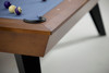 Bellano Matte Brandywine maple rail with black leather pocket and Championship Academy Blue felt