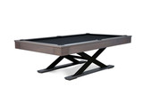 Industrial modern pool table made in the USA by Doc & Holliday.