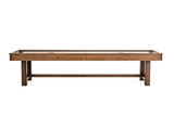 Hank Shuffleboard Table in American Chocolate finish crafted from solid pine