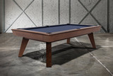 Doc & Holliday Nash Slate Pool Table – USA-made contemporary mid-century modern billiards table in 3/4 studio view