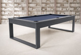 Redford Slate Pool Table in Matte Smoke