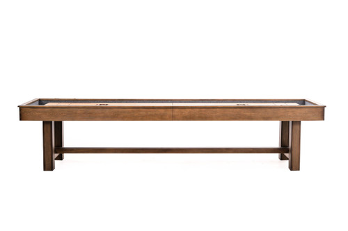 Hank Shuffleboard Table in American Chocolate finish crafted from solid pine
