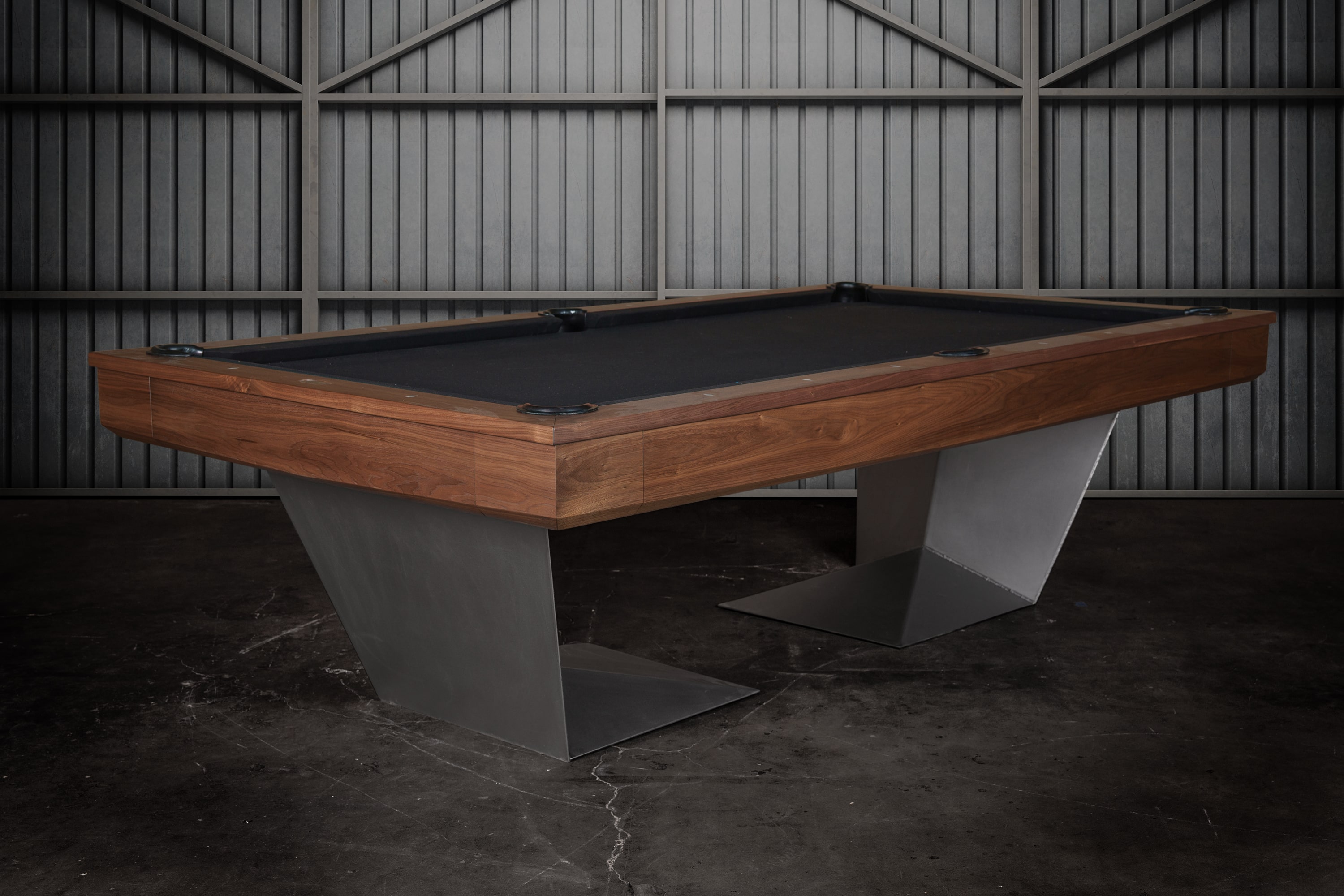 Doc & Holliday TRON Pool Table in Walnut