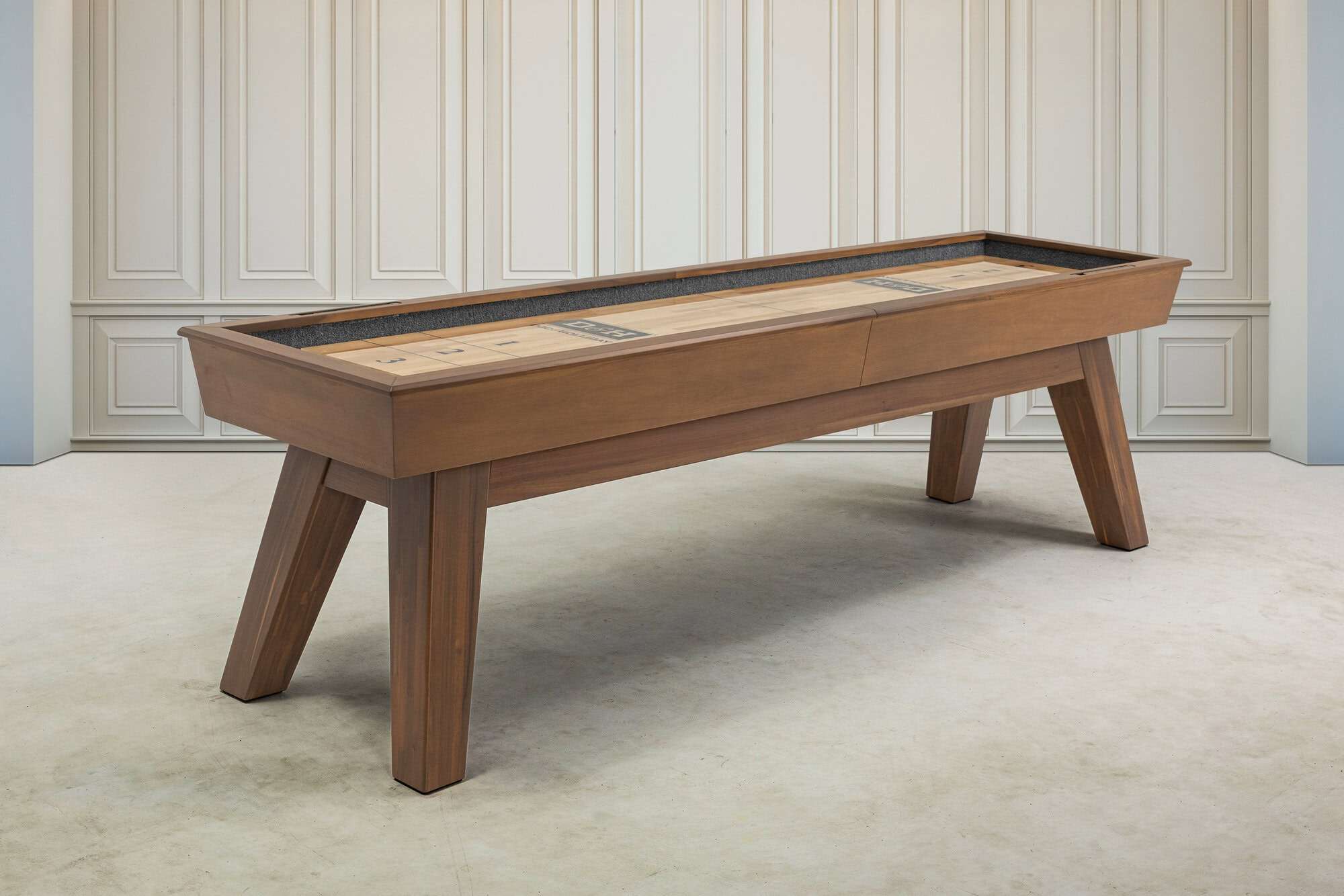 Doc & Holliday George Shuffleboard Table in Grey Walnut