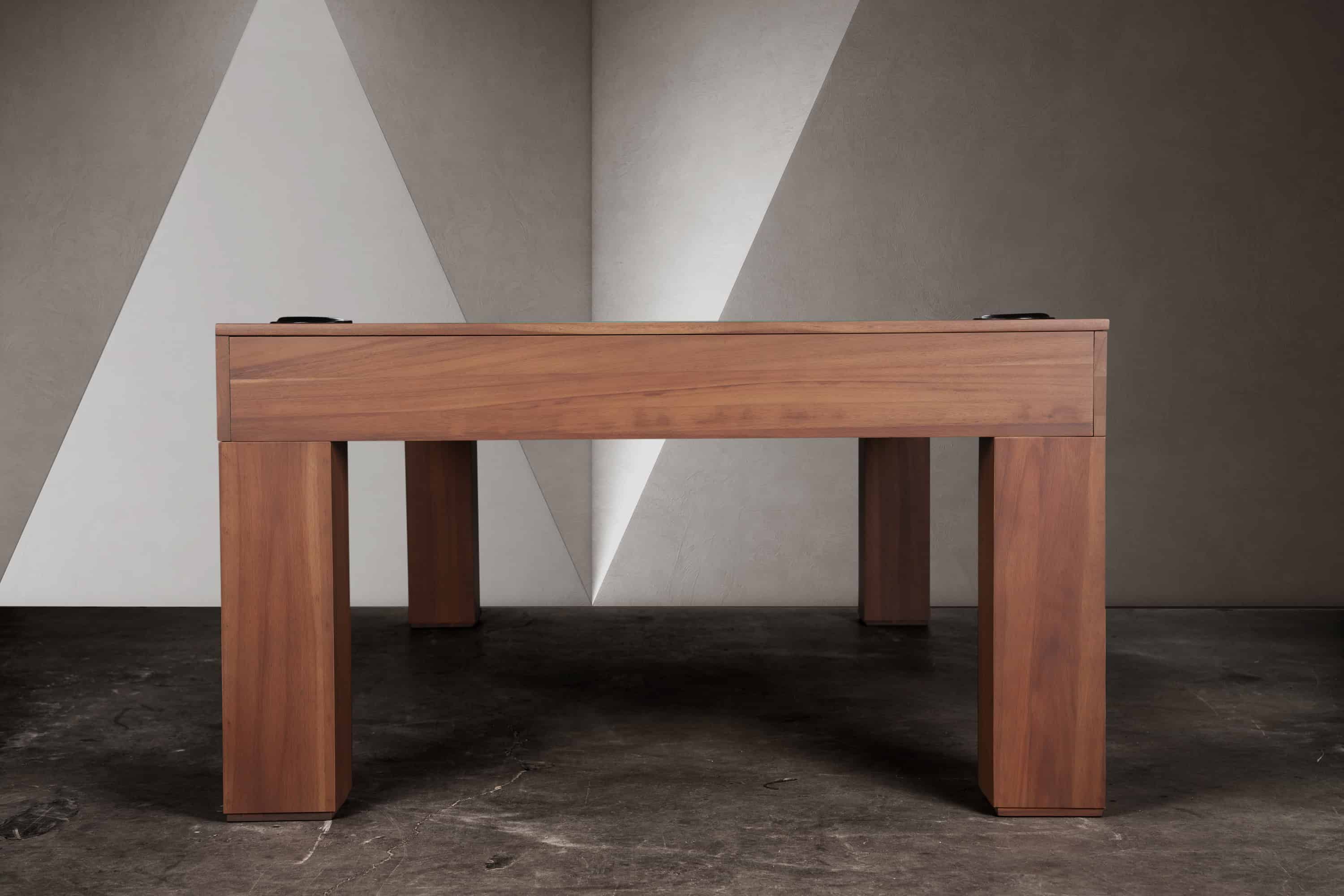 Paula Parsons Slate Pool Table in Gray Walnut by Doc & Holliday