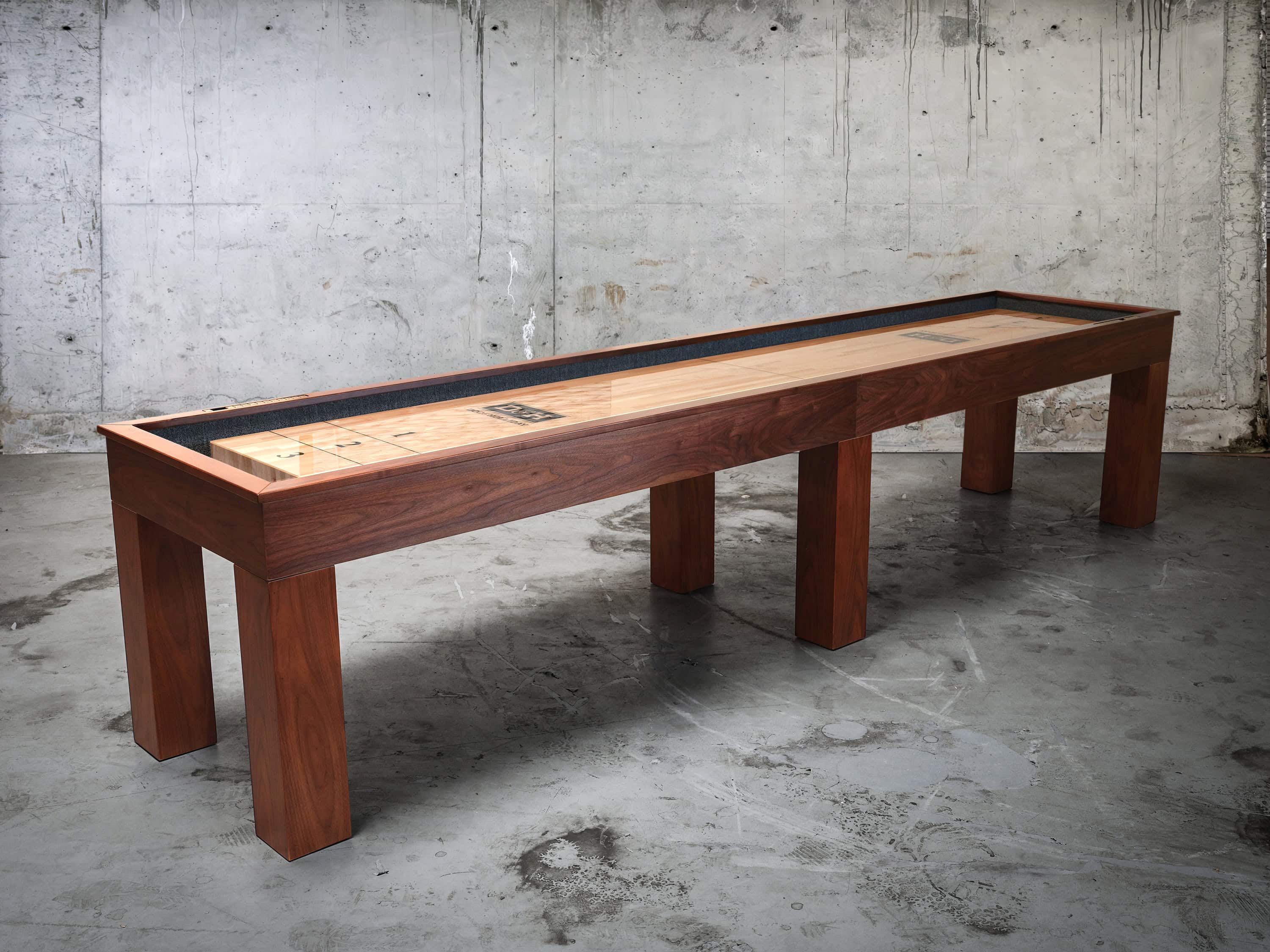 Paula Parsons Shuffleboard Table in Natural Walnut | Doc & Holliday