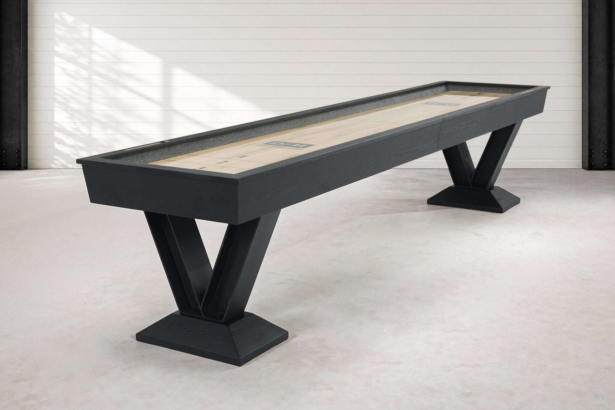 Doc & Holliday Savant Shuffleboard Table in Black Ash