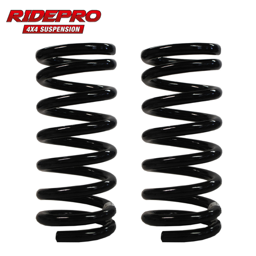 RidePro ZC5258 Front Suspension Coil Springs 25-40mm Lift | Fits Nissan Navara D23, D40