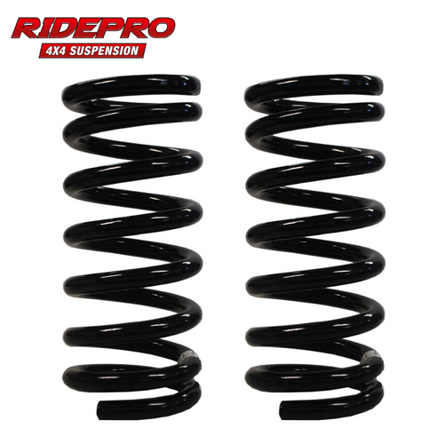 RidePro ZC7565 Rear Suspension Coil Springs (up to 500kg) 30-70mm Lift | Fits Toyota Landcruiser 100, 105 LWB, 80 LWB Series
