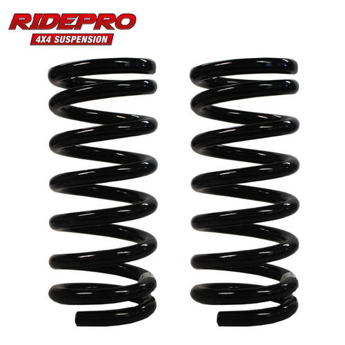 RidePro ZC5443 Rear Suspension Coil Springs (250 to 300kg) 25-40mm Lift | Fits Nissan Navara D23