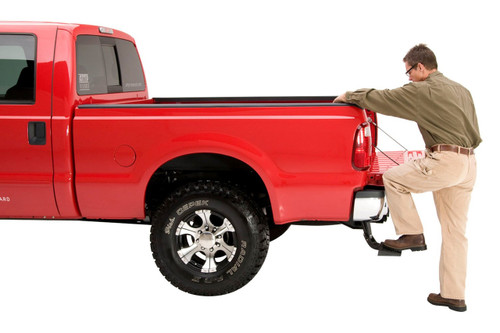 AMP Research BedStep Retractable Flip Down Rear Bumper Step | Fits RAM 1500 DS