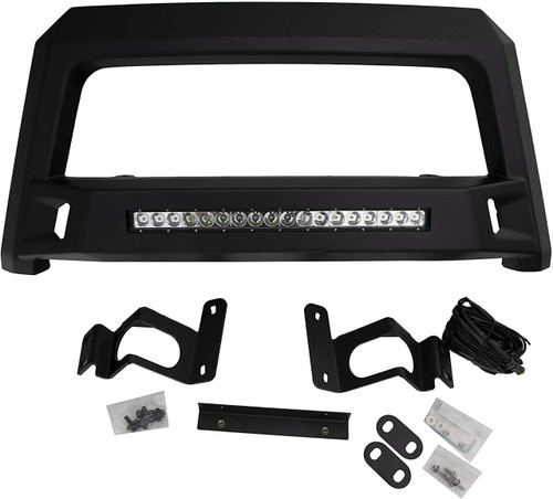 Lund Revolution Bull Bar w/20" LED Light | Fits Silverado 1500 Crew Cab - Black