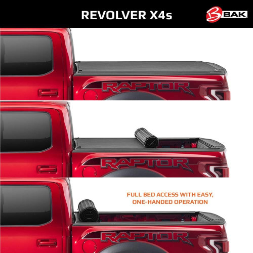 BAK Revolver X4s Hard Rolling Tonneau Cover | Fits RAM 1500/2500HD 6'4" bed w/out RAMBOX