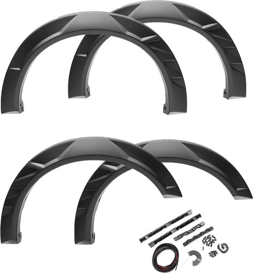 Bushwacker DRT Fender Flares Fits RAM 2500HD DJ Crew Cab - Front & Rear (4PC)