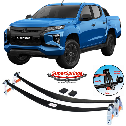 SuperSprings Self-levelling Suspension Stabiliser | Fits Mitsubishi Triton 2015 on (4x2) MQ/MR