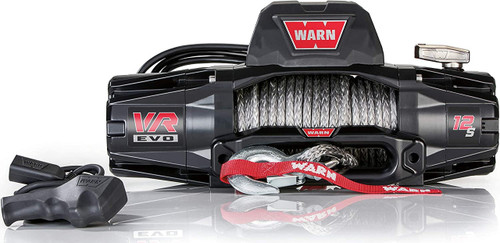 WARN VR EVO 12-S 12,000lbs Electric 12V DC Winch | 103255 | Synthetic Rope | 4WD 4x4 Truck Off-Road Recovery
