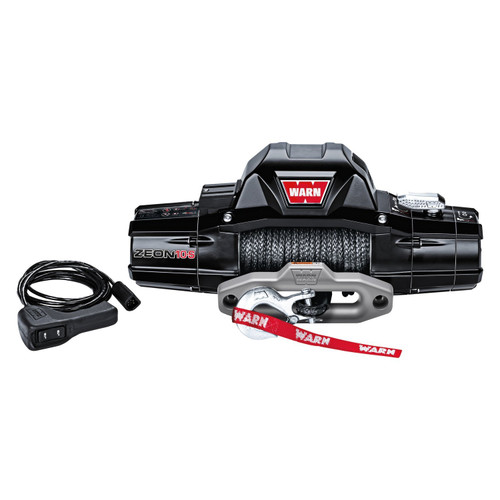 WARN ZEON 10-S 10,000lbs 12V Electric Winch | 89611 | Spydura Synthetic Rope | 4x4 Off-Road