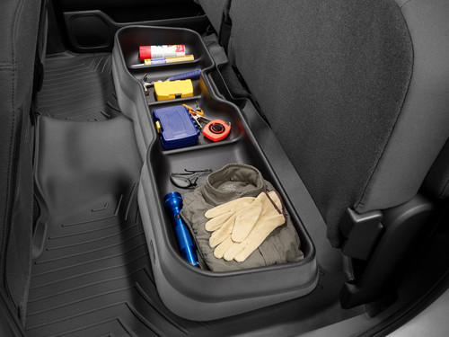 Under Seat Storage System | Laser measured and custom-fit to the exact make and model.