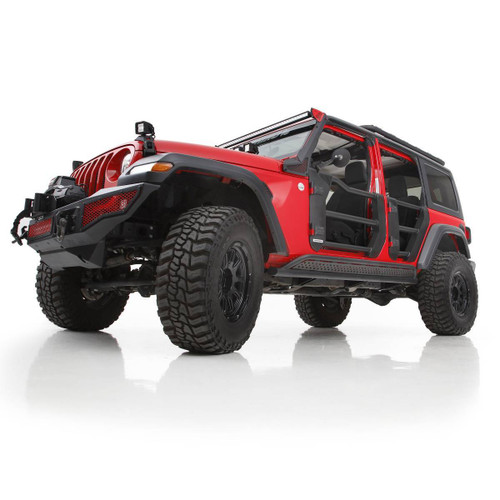 Go Rhino TrailLine Front & Rear Tube Doors for Jeep Wrangler JL/JLU or Gladiator JT - Textured Black