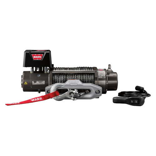 WARN M8-S 8000lb Electric Recovery Winch | 87800 |  12V Spydura Synthetic Rope & Hawse Fairlead