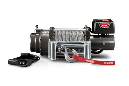 WARN M12 Heavy Duty 12000lb Recovery Electric Winch | 17801 | 12V Wire Rope & Roller Fairlead