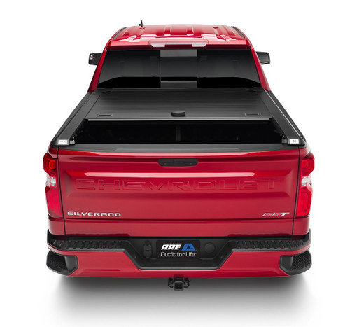 A.R.E. Double Cover Retractable Truck Bed Tonneau Cover | Fits Silverado 1500 5' 10" Crew Cab