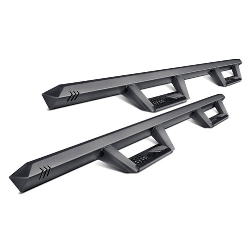 N-Fab EPYX Crew Cab Length Side Steps Black Nerf Steps | Fits Ford F-150 / Lightning SuperCrew Cab Pickup