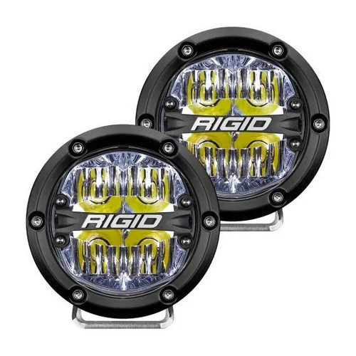 Rigid Industries 360- Series 4inch LED Off-Road Drive Optic w/White Backlight | Pair