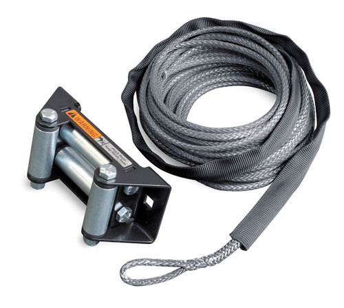 WARN 50' X7/32" Synthetic Rope Conversion Kit with Roller Fairlead - 77835