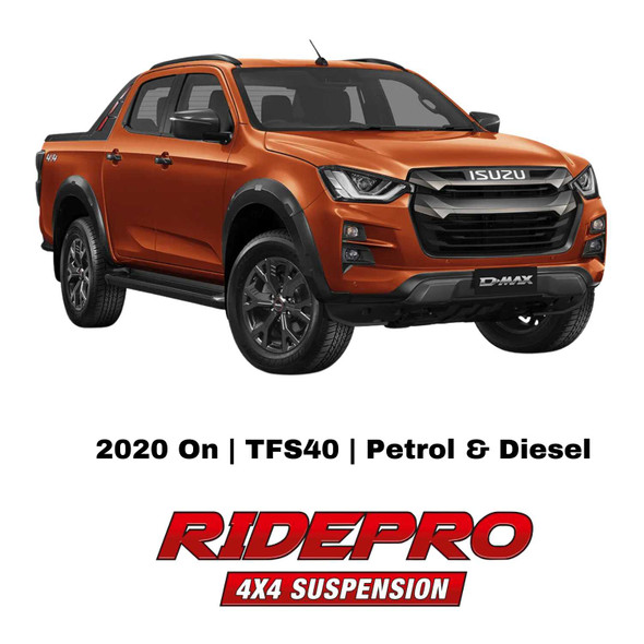 RidePro 4x4 Suspension Lift Kit | Fits Isuzu D-Max 2020 on | TFS40 | Petrol & Diesel