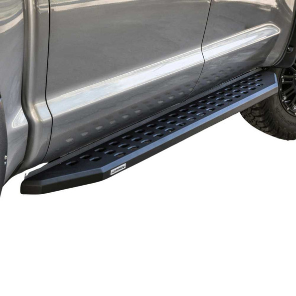 Go Rhino RB20 Running Board Side Steps | Chevrolet Silverado 1500/2500 (2019 - 2024) - Powdercoat Black Finish