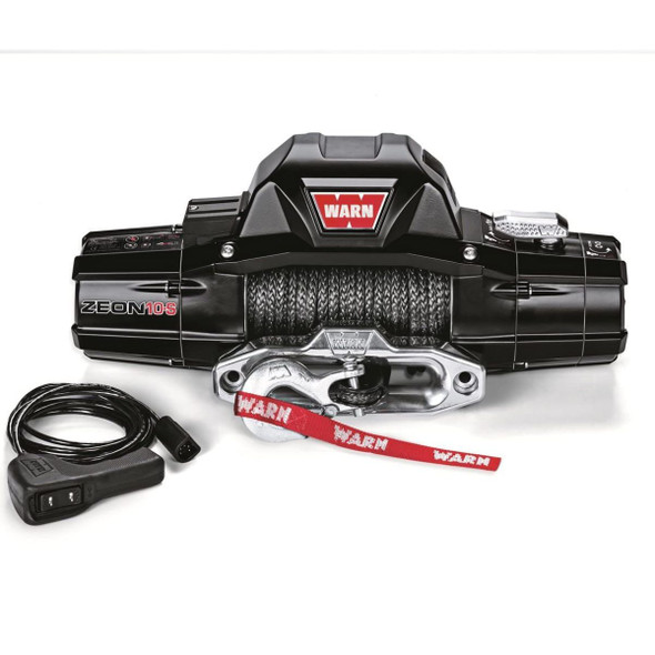WARN ZEON 10-S 10,000lbs 12V Electric Winch | 89611 | Spydura Synthetic Rope | 4x4 Off-Road