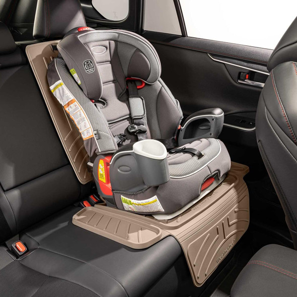 Weathertech Child Car Seat Protector with Seat Back - Tan