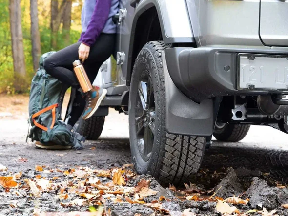WeatherTech No-Drill Mud Flaps w/out OE flares - Front & Rear Set | RAM 2500/3500 (2019+)