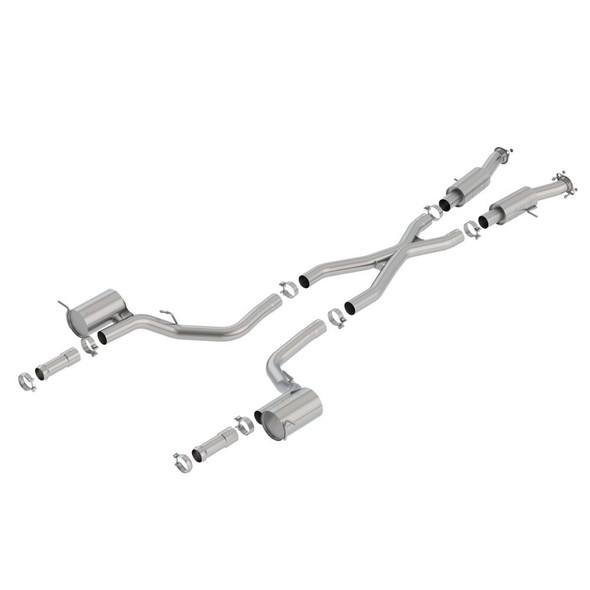 Borla Cat-Back Exhaust System S-Type | Jeep Grand Cherokee Trackhawk (2018-2021)