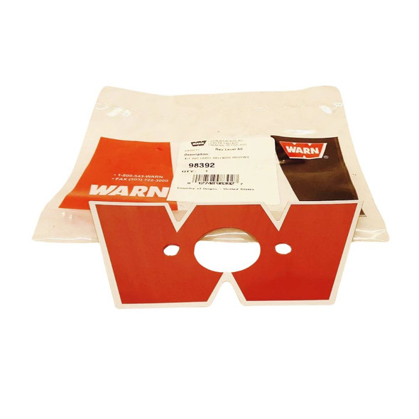 WARN Solenoid Housing Label, Red 'W' Logo Sticker - 98392