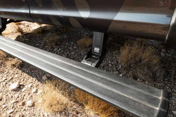 AMP Research PowerStep Smart Electric Running Boards | Power-Retractable Side Steps | RAM 1500 Rebel / 1500 DT Hurricane Models