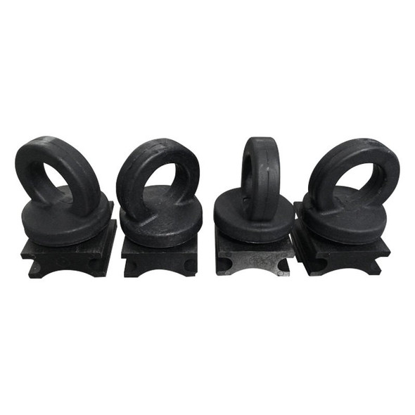 BedSlide D-Ring Tie Down Kit (4pc) Truck Bed Slide Cargo Organiser | Universal Fit