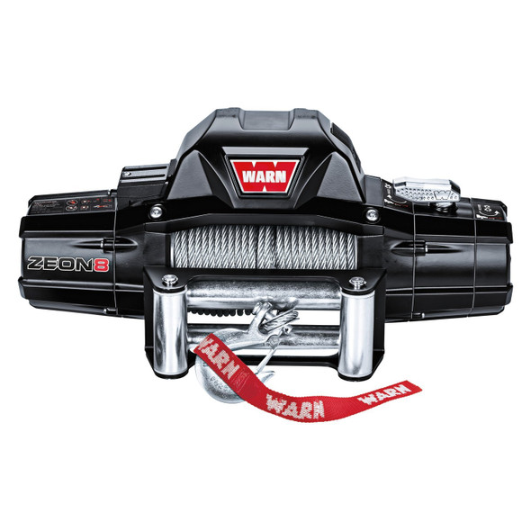 WARN ZEON 8 8000lbs 12V Electric Winch | 88980 | Steel Rope and Roller Fairlead