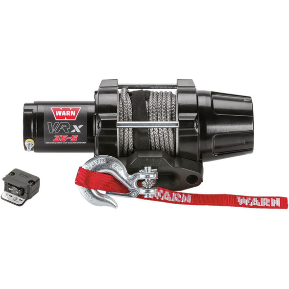 WARN VRX 35-S ATV UTV Powersports Electric Winch 3500lb 12V | 101030 | Synthetic Rope Hawse Fairlead