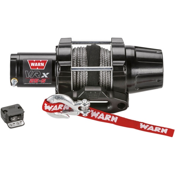 WARN VRX 25-S ATV UTV Powersports Electric Winch 2500lb 12V | 101020 | Synthetic Rope & Hawse Fairlead