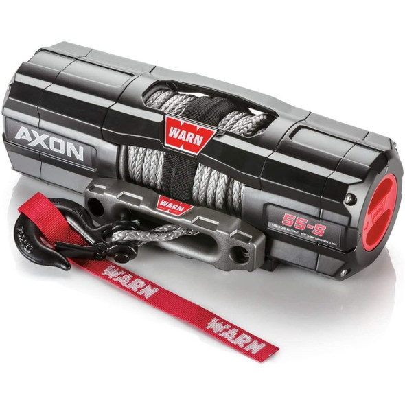 WARN AXON 55-S Powersports ATV UTV Electric Winch | 101150 | 5500lb Spydura Synthetic Cable Rope Hawse Fairlead