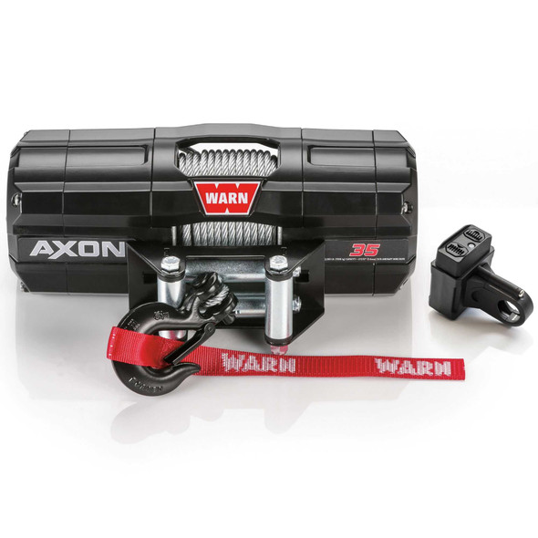 WARN AXON 35 Powersport ATV UTV Winch | 101135 | 3,500Lbs Wire Rope Roller Fairlead