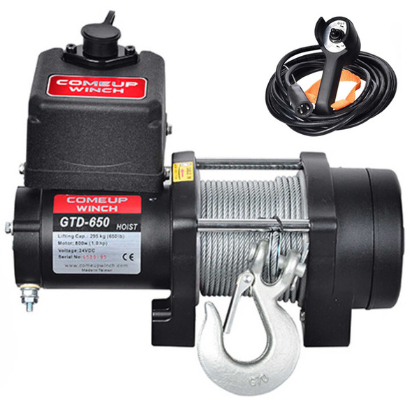 COMEUP GTD-650 | 12V 295 kg / 650 lb Heavy Duty Hoist - PN 750265 (12V)