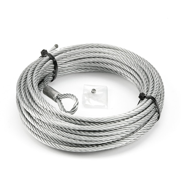 WARN 50'X1/4" Replacement Steel Rope - 100973 | Fits VRX 45, Axon 45, and Axon 55