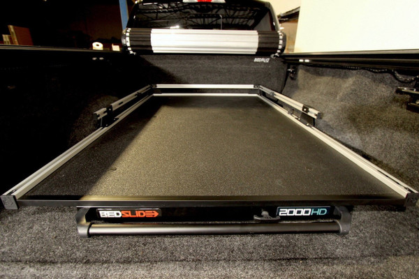 Bedslide 2000 Heavy Duty (75" x 48") Truck Bed Slide Cargo Organizer Storage | Black Edition